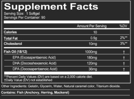 REDCON1 FISH OIL - 90 СОФТ ГЕЛЬ 00928 фото