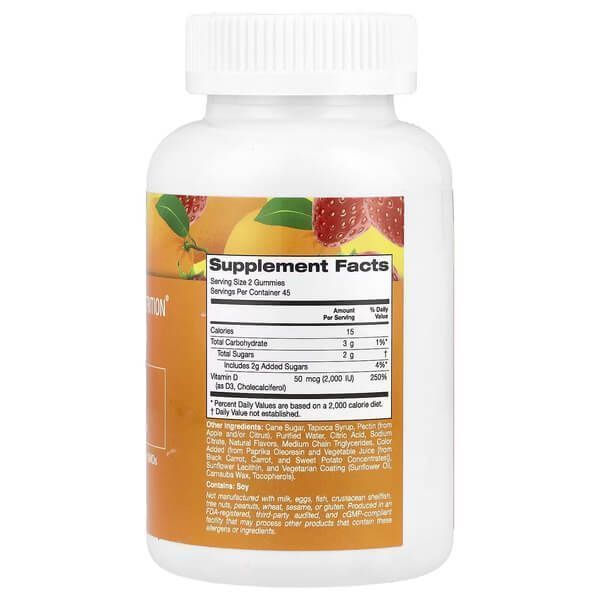 California Gold Nutrition Vitamin D3 Gummies 90 жуйок 01947 фото