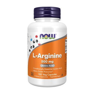 NOW L-Arginine 500 mg (100 caps) 000000124 фото