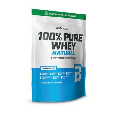 BioTech 100% Pure Whey Natural (454 g, unflavoured) 000030101 фото