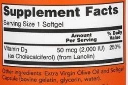 NOW FOODS NOW VITAMIN D3 2000 ME - 30 СОФТ ГЕЛЬ 01039 фото