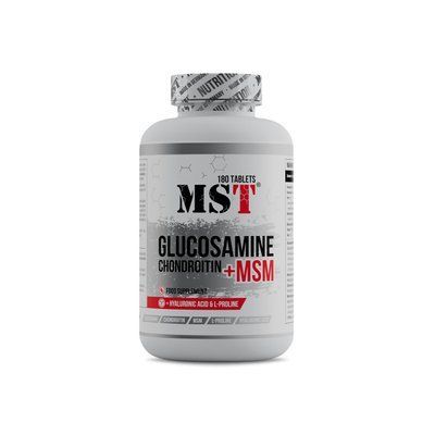 MST&reg; Glucosamine Chondroitin MSM + Hyaluronic Acid🧬 + L-Proline Глюкозамін Хондроїтин МСМ + Гіалуронова кислота + Пролін 180 таблеток 000104 фото