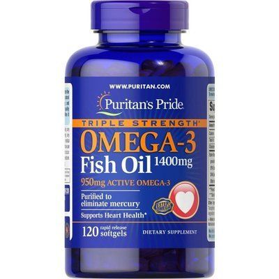 Puritan&rsquo;s Pride Omega-3 Fish oil 1400 мг 120  капс 00548 фото