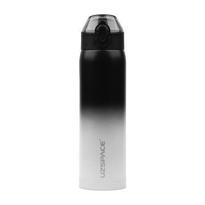 UZSPACE Uzspace X4 Gradient Waterboottle 4201 (500 ml, black/white) 000030941 фото