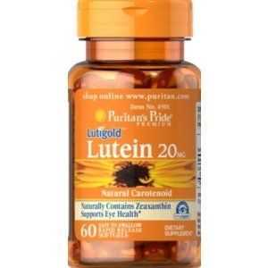 PURITAN'S PRIDE LUTEIN 20 MG WITH ZEAXANTHIN 60 капс 01348 фото