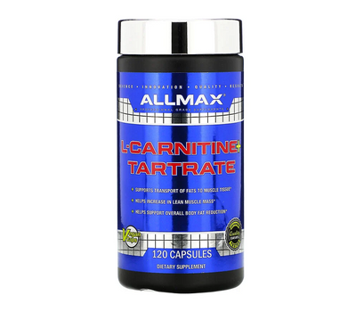 ALLMAX​ L-CARNITINE TARTRATE​ 735 МГ 120 КАПСУЛ 01202 фото