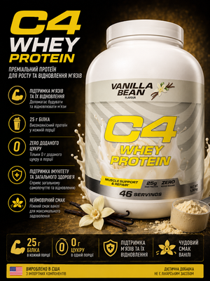 Протеїн Cellucor C4&reg; Whey Protein 1.587kg Vanilla 05845 фото