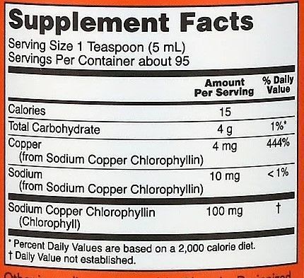 NOW FOODS LIQUID CHLOROPHYLL & MINT - 473 МЛ 01253 фото