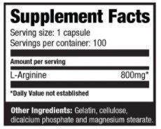 ULTIMATE NUTRITION ARGININE POWER 100 КАП 00857 фото