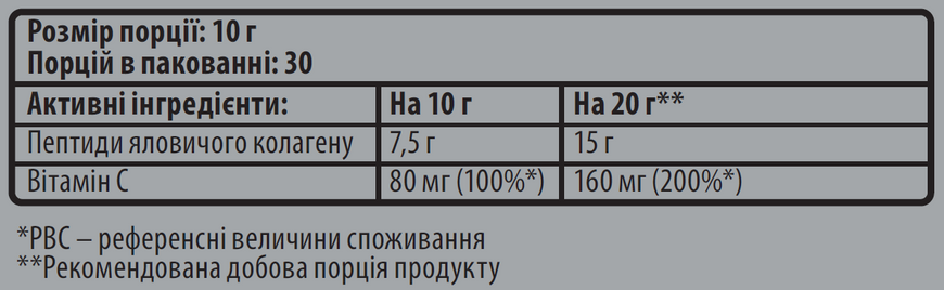 Sporter Collagen peptide - 300 г - ківі-смородина 05687 фото