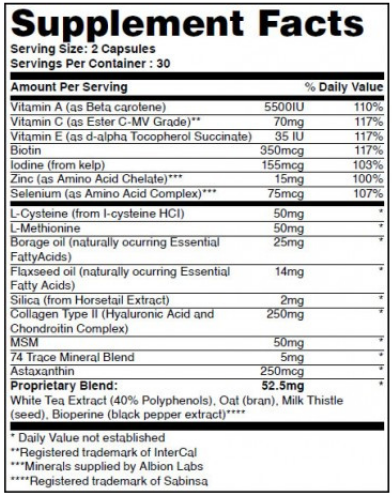 HAYA LABS HAIR SKIN AND NAILS - 60 КАПС 00757 фото