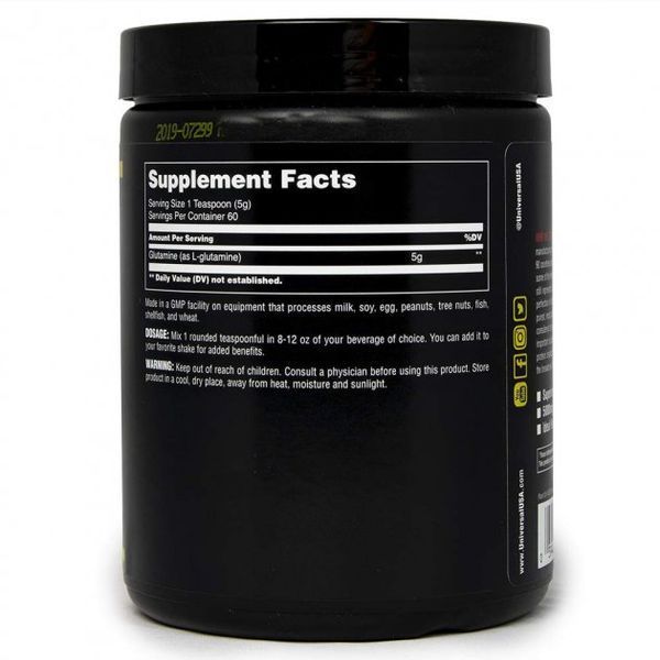 Universal Glutamine 300 г unflavored 00708 фото