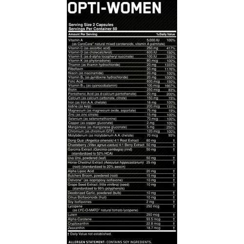 OPTIMUM NUTRITION OPTI WOMEN 00268 фото