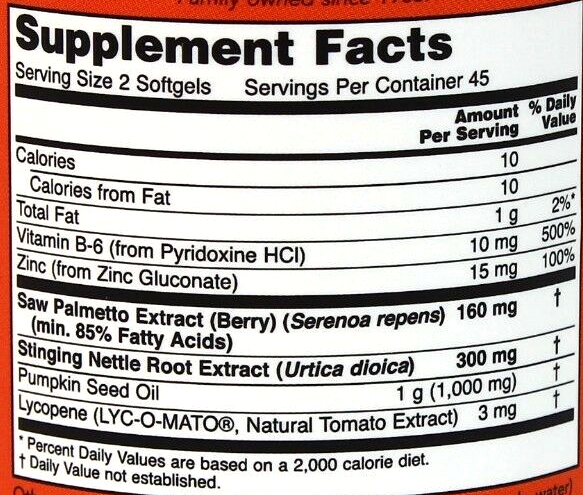 NOW FOODS PROSTATE SUPPORT 90 СОФТ ГЕЛЬ 00660 фото