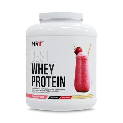 MST&reg; BEST Whey Protein + Enzyme Сироватковий протеїн + Ензими Полуниця 67 порцій 2010 грамів 48543 фото