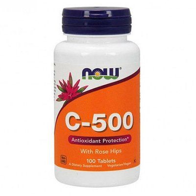 NOW Vitamin C 500, 100 таб 01024 фото